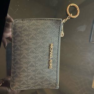 Michael Kors Black Monogram Wristlet